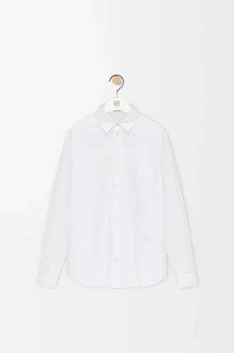 Camicia in cotone bianco