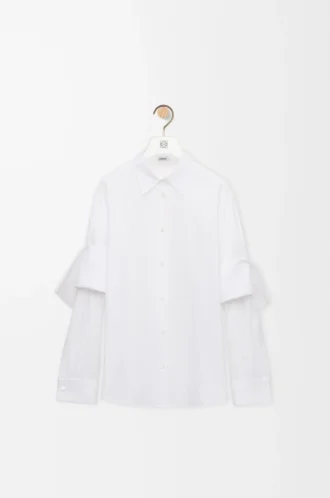 Camicia in cotone bianco