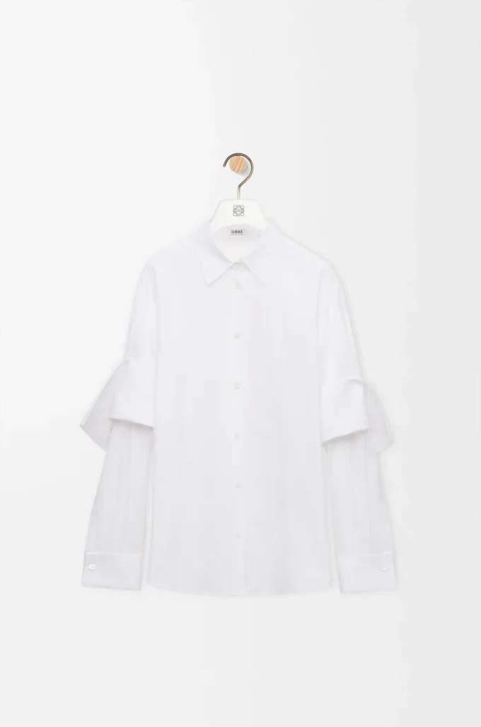 Camicia in cotone bianco