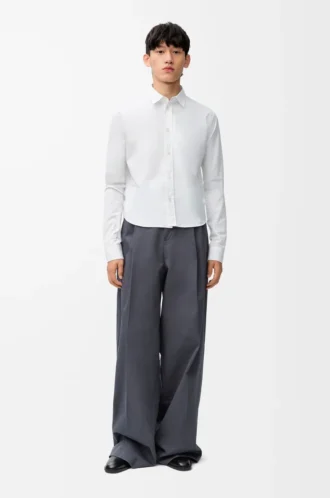 Camicia in cotone bianco