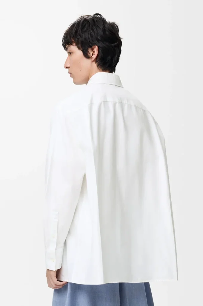 Camicia in cotone bianco