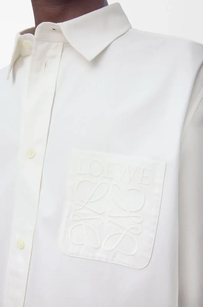Camicia in cotone bianco