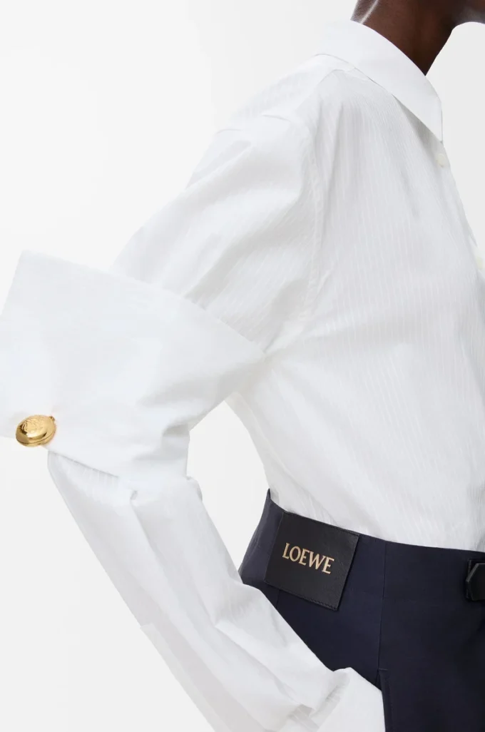 Camicia in cotone bianco