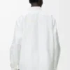 Camicia in cotone bianco/multicolore