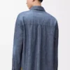 Camicia in cotone blu lavato Camicia in cotone blu lavato