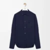 Camicia in cotone blu navy
