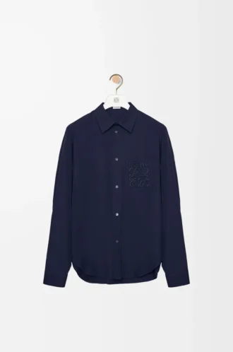Camicia in cotone blu navy Camicia in cotone blu navy
