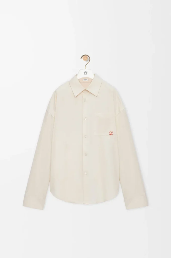 Camicia in cotone Ecru