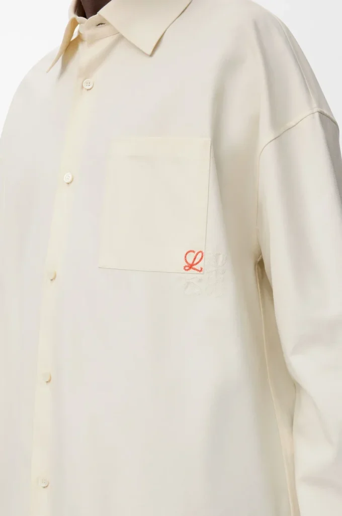 Camicia in cotone Ecru