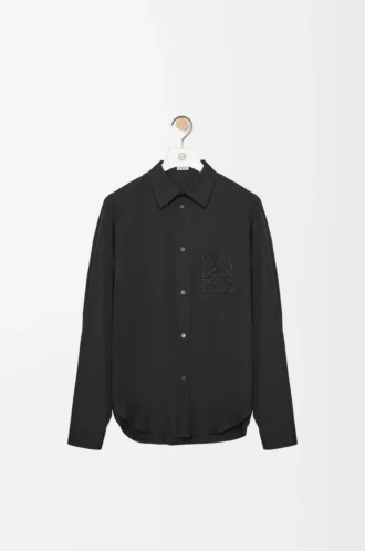 Camicia in cotone nero
