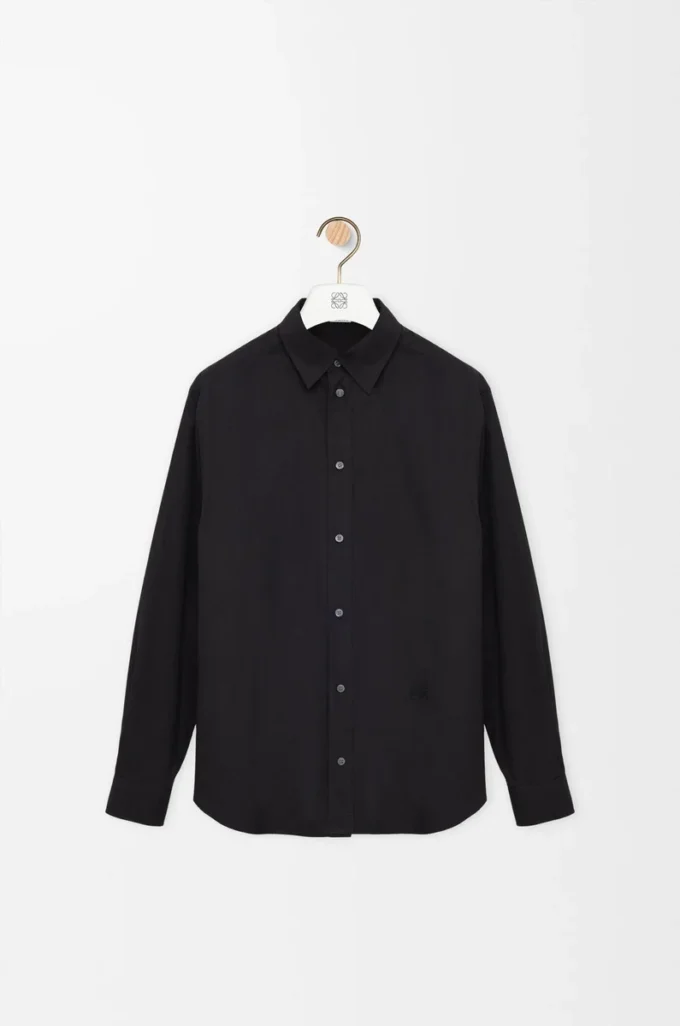 Camicia in cotone nero Camicia in cotone nero