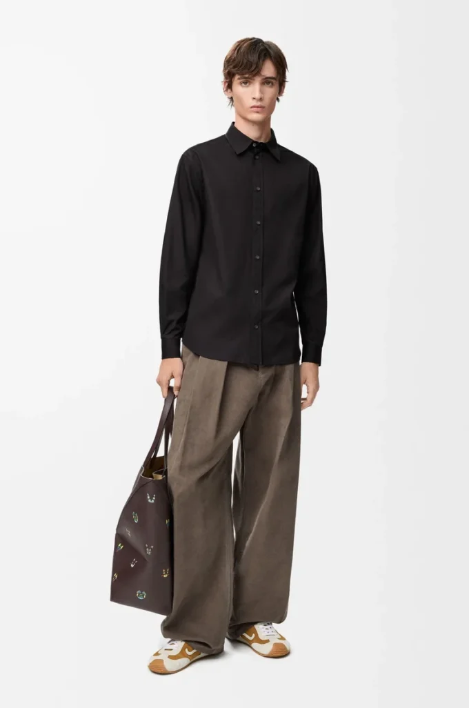 Camicia in cotone nero Camicia in cotone nero