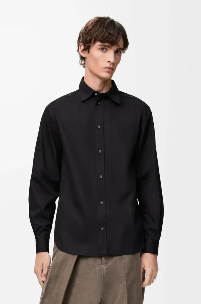 Camicia in cotone nero Camicia in cotone nero