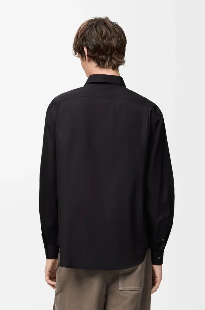 Camicia in cotone nero Camicia in cotone nero