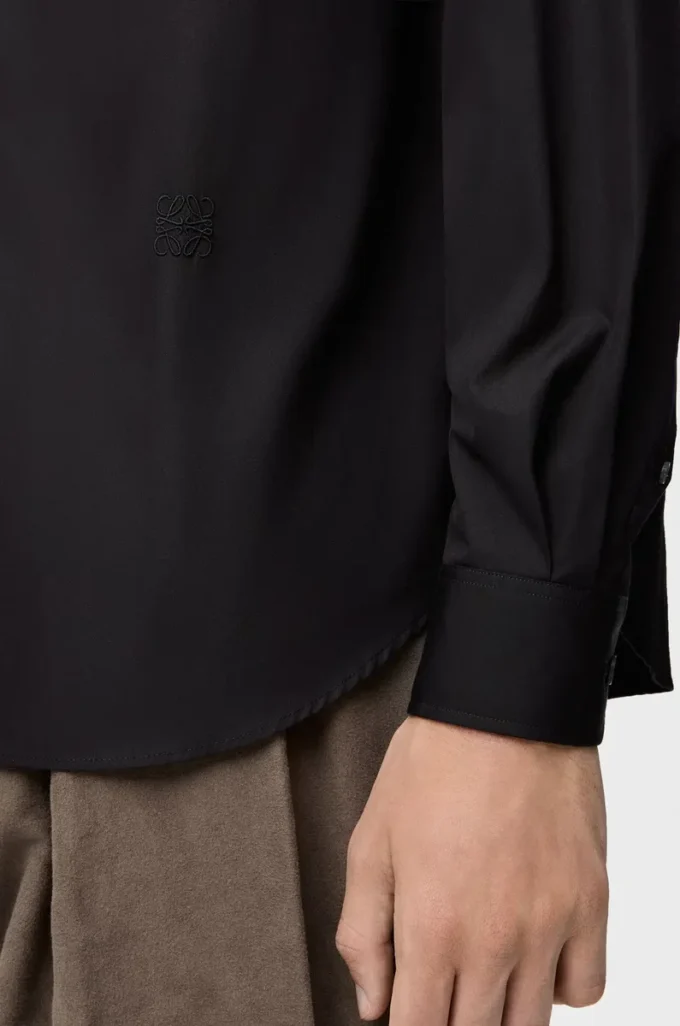 Camicia in cotone nero Camicia in cotone nero