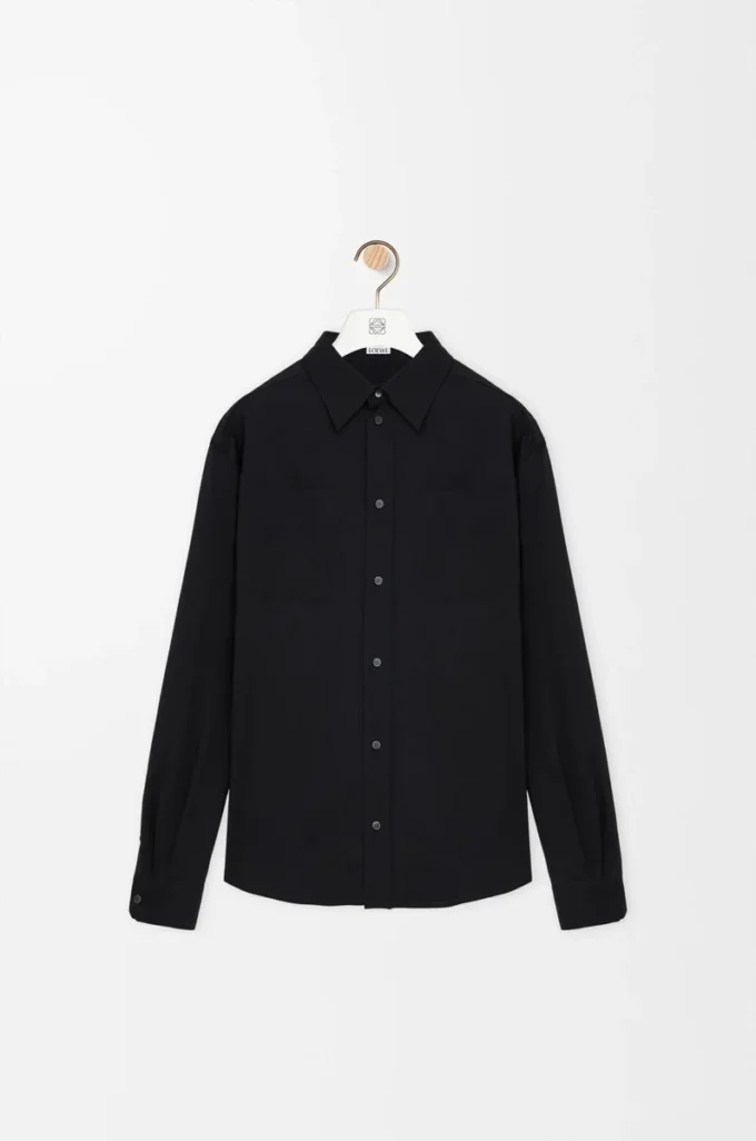 Camicia in lana Nero Camicia in lana Nero