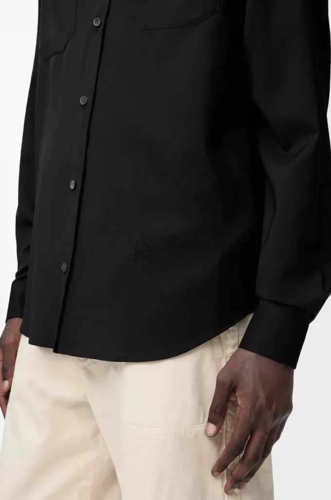 Camicia in lana Nero Camicia in lana Nero