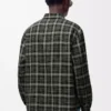 Camicia in misto lana color cachi/nero