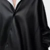 Camicia in nappa di agnello nera