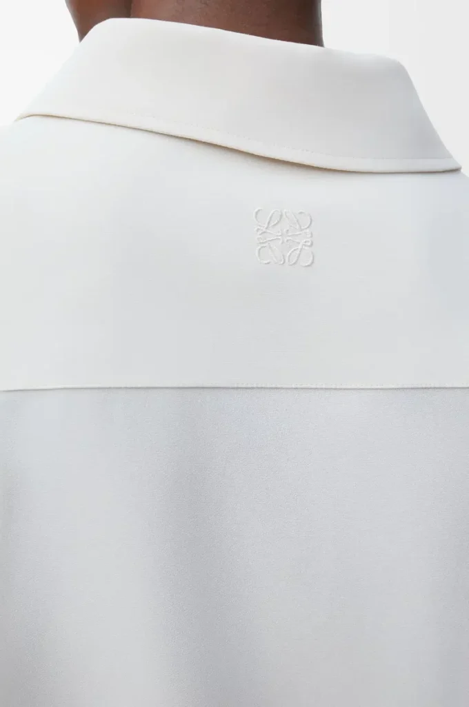 Camicia in viscosa elasticizzata Bianca