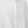 Camicia mantella in cotone Bianco
