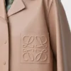 Camicia pigiama in nappa di agnello beige Camicia pigiama in nappa di agnello beige