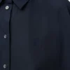 Camicia trapezio a maniche corte in cotone Blu navy Camicia trapezio a maniche corte in cotone Blu navy