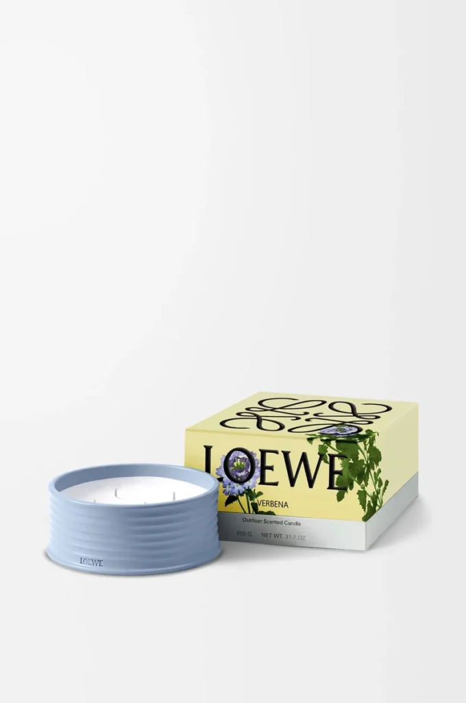 Candela da esterno alla verbena Baby Blue Candela da esterno alla verbena Baby Blue