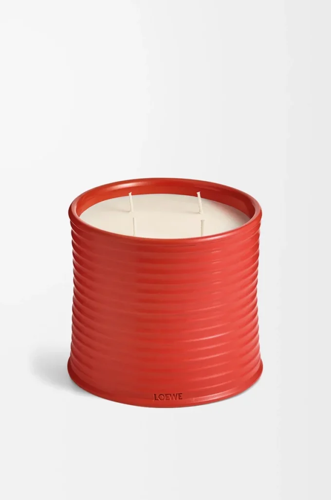 Candela grande Tomato Leaves Rossa