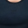 Canotta in seta Blu navy