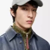 Cappellino con patch L in cotone grigio guscio Cappellino con patch L in cotone grigio guscio