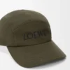 Cappellino da campeggio in cotone kaki scuro