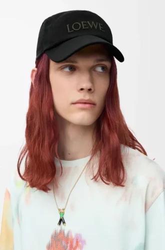 Cappellino da campo in cotone nero