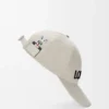 Cappellino Futurist Cat in cotone Soft White/Black