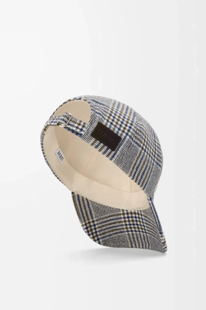 Cappellino in lana blu/bianco Cappellino in lana blu/bianco