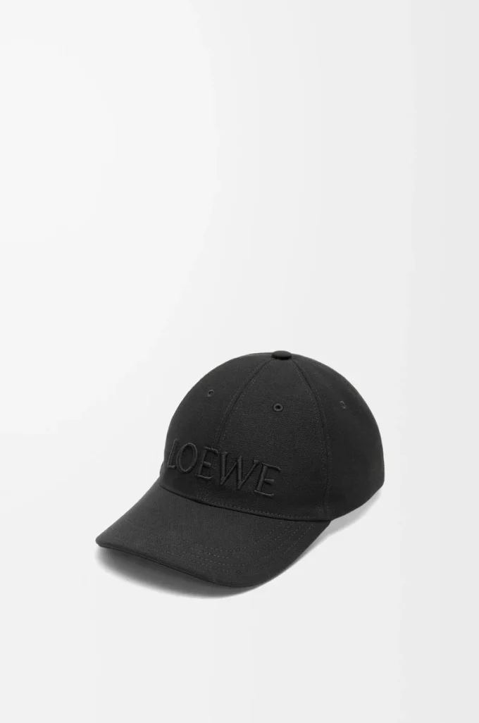 Cappellino in tela nera