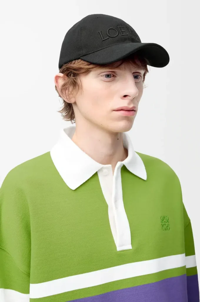 Cappellino in tela nera