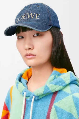 Cappellino LOEWE in denim Denim Blue Cappellino LOEWE in denim Denim Blue