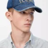 Cappellino LOEWE in denim Denim Blue