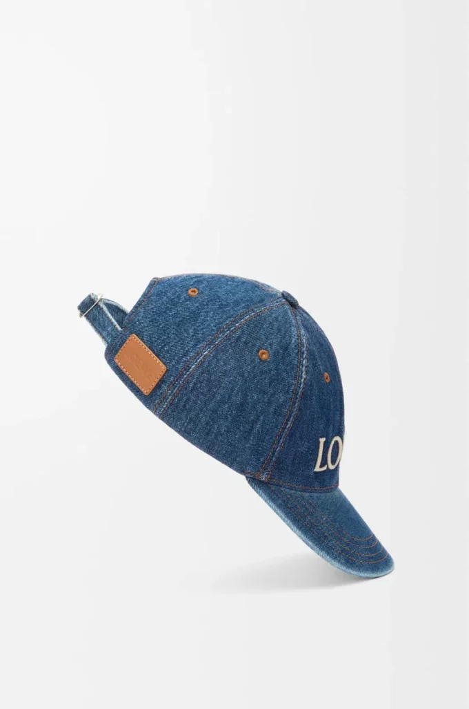 Cappellino LOEWE in denim Denim Blue