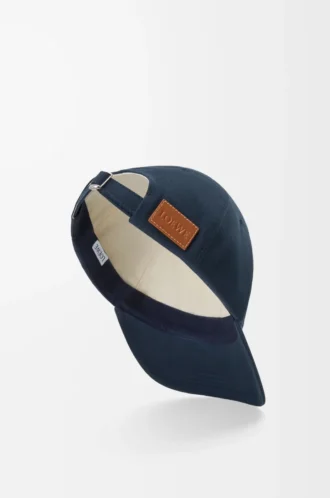 Cappellino LOEWE in tela blu navy