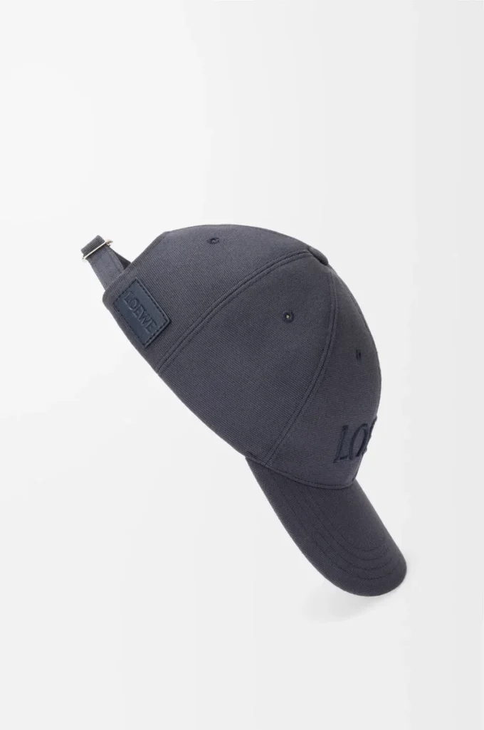 Cappellino LOEWE in tela blu navy Cappellino LOEWE in tela blu navy