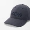Cappellino LOEWE in tela blu navy Cappellino LOEWE in tela blu navy