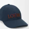 Cappellino LOEWE in tela blu navy