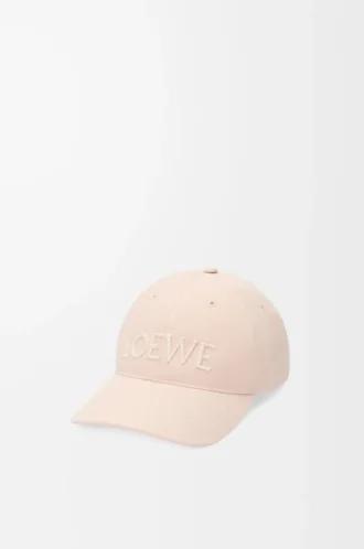 Cappellino LOEWE in tela rosa cipria Cappellino LOEWE in tela rosa cipria