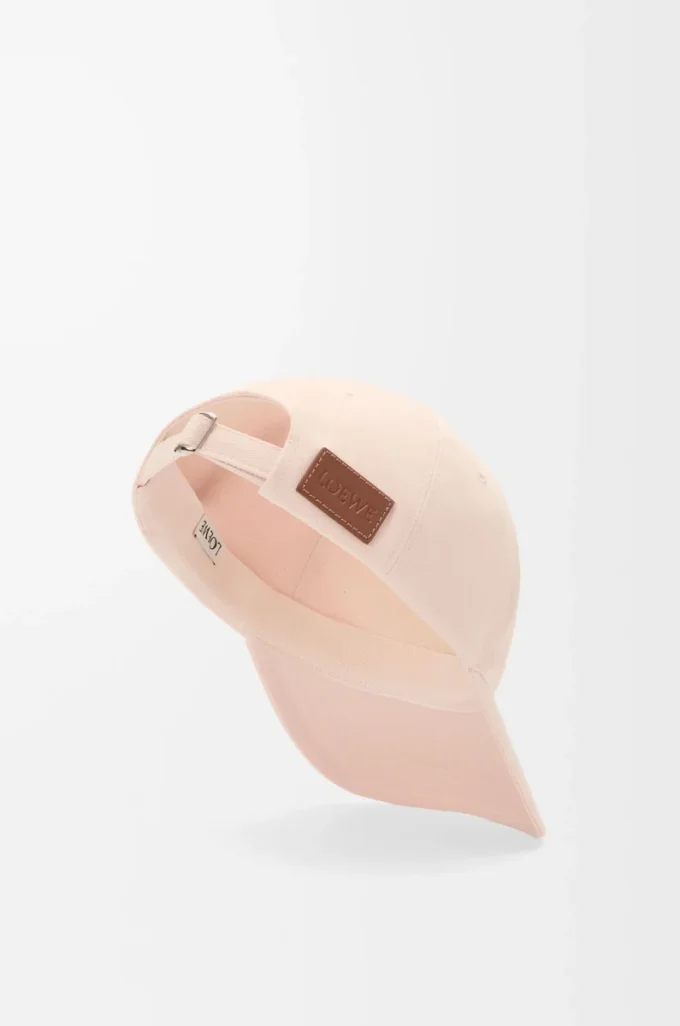 Cappellino LOEWE in tela rosa cipria