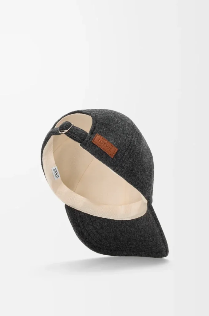 Cappellino patch in lana Grigio Cappellino patch in lana Grigio