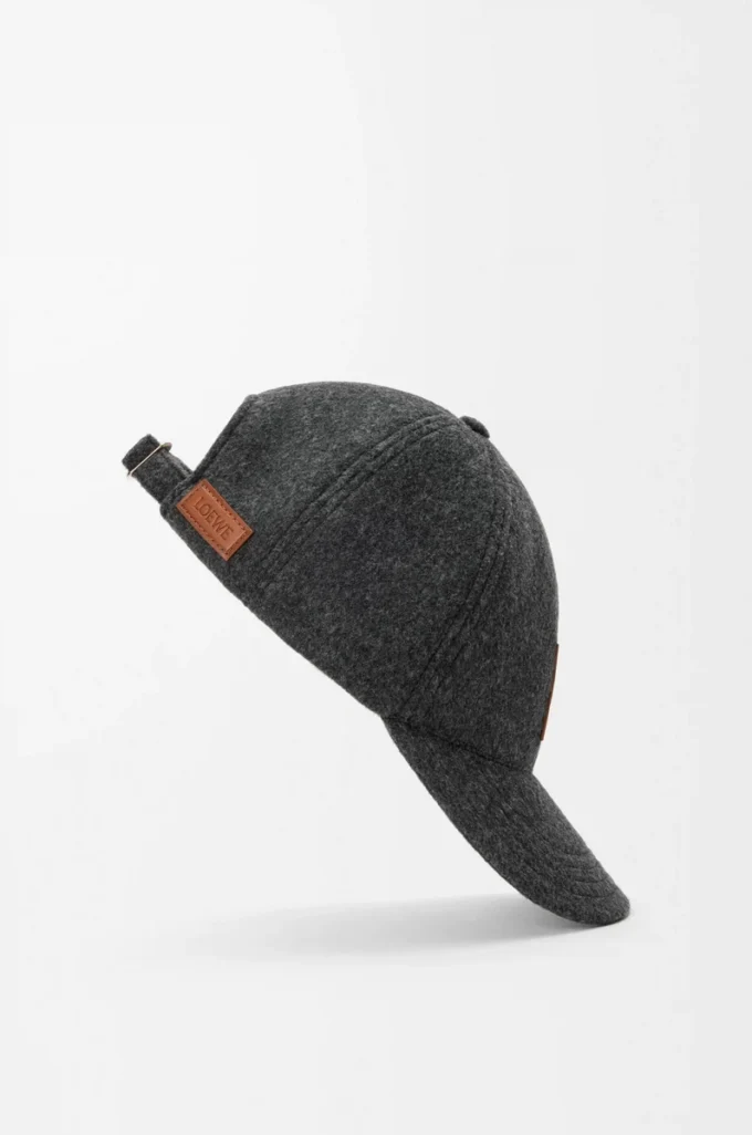 Cappellino patch in lana Grigio Cappellino patch in lana Grigio