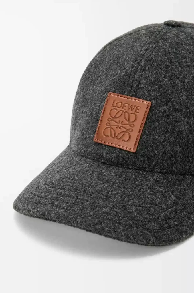 Cappellino patch in lana Grigio Cappellino patch in lana Grigio