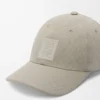 Cappellino patch in tela Shell Grey